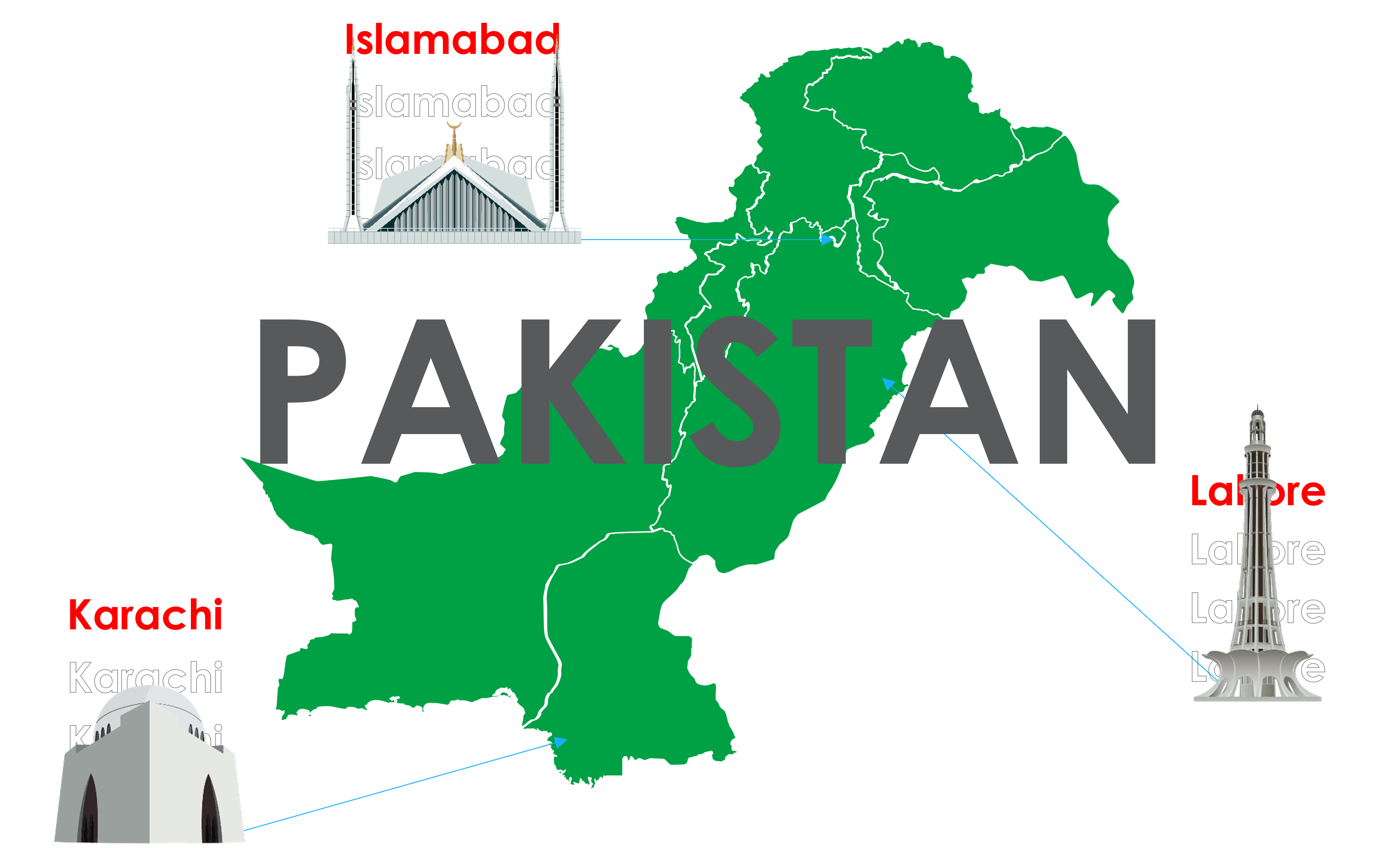 Our Fieldwork Capabilities - Pakistan Map